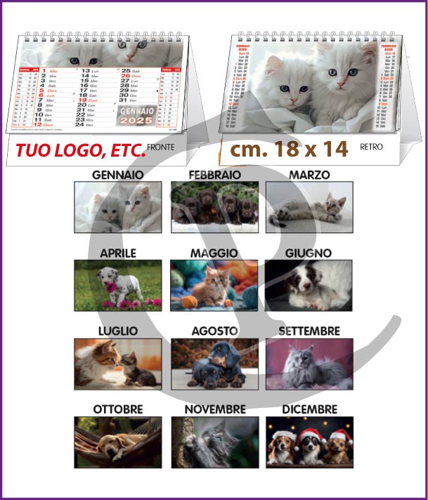 illustrati da Scrivania calendari-da tavolo 2025-personalizzati-Illustrati-da-scrivania-cani-e-gatti-c6651